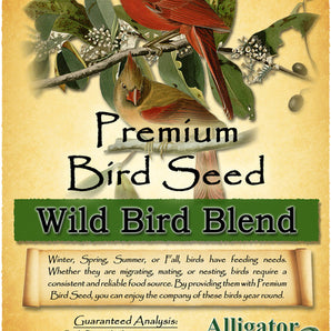 Alligator Premium Wild Bird Seed Blend 5 lb No Corn Natural Year-Round Feed