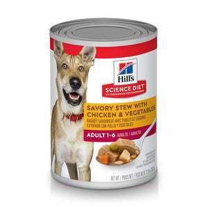Science diet Chicken Adult Wet food Dog Savory Stew & Vegetables (12.8oz)