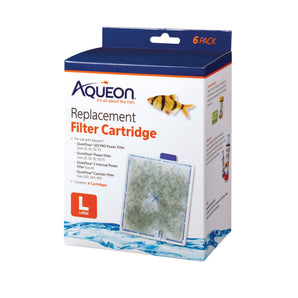 Aqueon Replacement Filter Cartridges Large 6-Pack Easy Installation