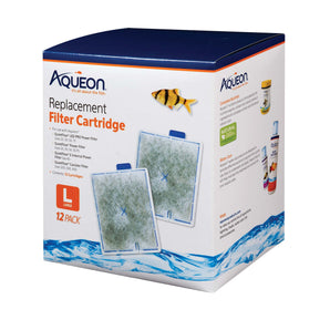 Aqueon Replacement Filter Cartridges Large Easy Installation 12-Pack