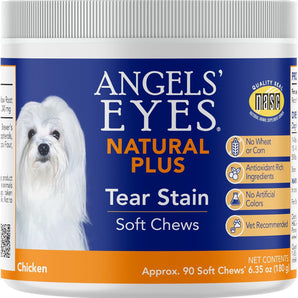 Angels' Eyes Natural Plus Tear Stain Chews for Dogs Chicken Flavor 90 Count