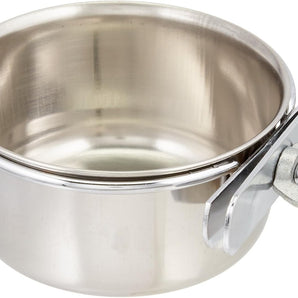 OmniPet Stainless Steel Coop Cup Food or Water Bowl for Pet 10oz.