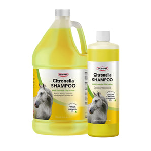 Durvet Natural Citronella Shampoo for Horses, Dogs & Livestock Coat Care