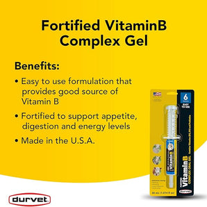 Durvet Vitamin B Complex Oral Gel for Goats Sheep Calves 30mL