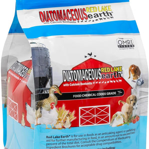 Red Lake Earth Diatomaceous Earth Livestock Food Grade 4 lb Resealable Bag