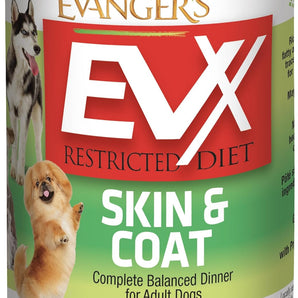 EVX Restricted Diet Skin & Coat Dog Food 12.5 oz Omega Fatty Acids & Zinc