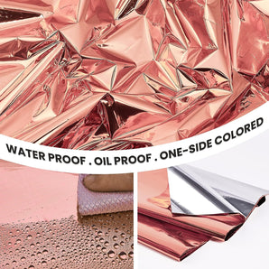 Rose Gold Metallic Disposable Table Cover 54"x108" - Party Wedding Tablecloth