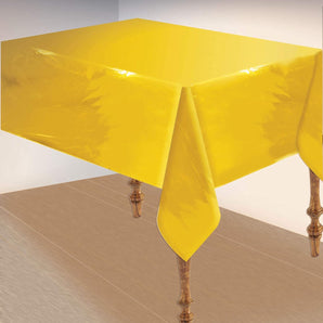 Forum Novelties Metallic Gold Disposable Table Cover 54"x108"