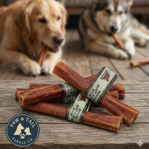 Redbarn Beaut-a-Bull Collagen Stick Dog Treat Medium Beef Chew for Medium Dogs 6ct
