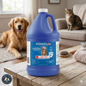 Adams Plus Flea and Tick Shampoo with Precor for Cats and Dogs Gallon