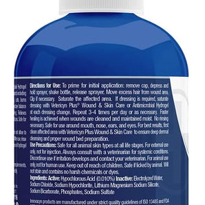 Vetericyn Plus Hydro Gel All Animal Wound & Skin Care Pets Cuts Abrasions 3 oz.