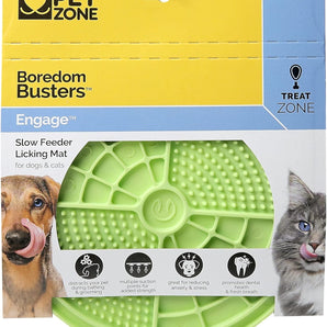 Cosmic Pet Boredom Busterz Slow Feeder Licking Mat Green Vet Developed Anti-Skid