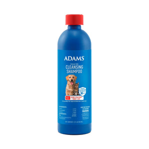 Adams Flea & Tick Cleansing Shampoo 12oz Kills Pet Fleas Ticks Eggs & Lice
