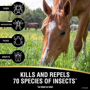 Absorbine UltraShield EX Insecticide Fly Spray Waterproof 17 Days Gallon
