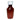 Amber Oval Bottle 4oz Graduated with Measurements and Child Proof Cap, Single