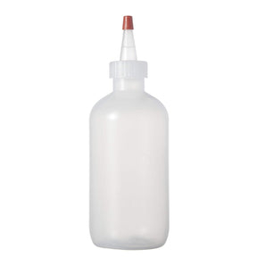 Boston Round Squeeze Bottles with Yorker Caps Durable Dispensing Bottles 8oz 6-Pack