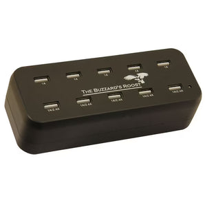 The Buzzard's Roost 10 Port Multi Charger for Garmin Alpha, DC50, TT10, T5 or TT15