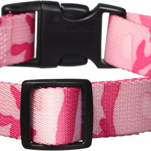Guardian Gear Camo Dog Collar Neck Durable Nylon Quick Release Buckle Pink