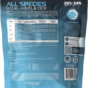 Lifeline All Species 4 Lb Milk Replacer 26% Protein Kittens Puppies Lambs
