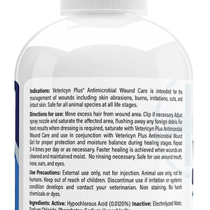 Vetericyn Plus All Animal Dog Wound & Skin Care Pets Cuts Abrasions 3 oz.