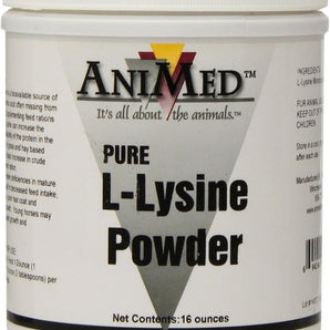 AniMed Pure L-Lysine Powder Horse Feed Supplement 16 oz.