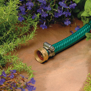 Orbit Female Hose Solid Brass Shank Mender 3/4 in. Fitting w/ Clamps Barbed