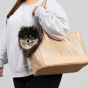 Beige Pet Tote Bag