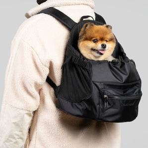 Premium All-Black Pet Backpack