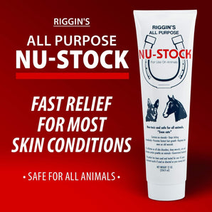Durvet Nu-Stock Wound Cream Mange Ringworm Cuts Animals 12oz. 2-Pack