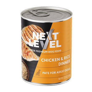 Next Level Super Premium Chicken & Rice Dinner Wet Adult Dog Food 12.5 oz. 12-Pack