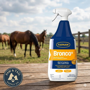 Farnam Bronco Equine Fly Spray Plus Citronella Repellent 32 oz. for Horses & Dogs