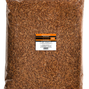 Mealworms To Go Dried Mealworms Natural Protein Chickens Wild Birds 11lbs. Bag