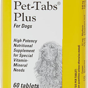 Zoetis Pet-Tabs Plus Vitamin-Mineral Supplement for Dogs 60ct
