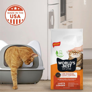 Worlds Best Low Tracking & Dust Control Unscented Cat Litter
