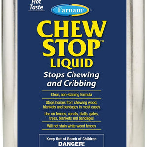 Farnam Chew Stop Liquid Horse Chewing Deterrent 64 oz. Cinnamon Cribbing Control