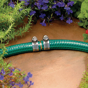 Orbit Brass Hose Mender Shank Repair Fitting Barbed Clamps Heavy Duty 3/4 In.