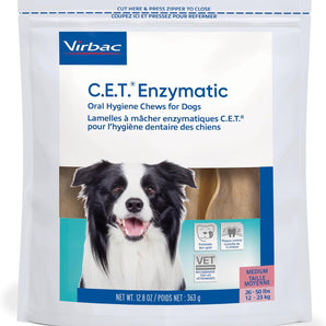 Virbac CET Enzymatic Oral Hygiene Chews for MD Dog 26-50lbs. 30CT