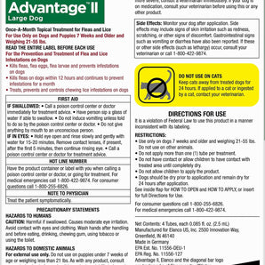 Advantage II Flea Prevention and Treatment 21-55 lbs. 3-Pack