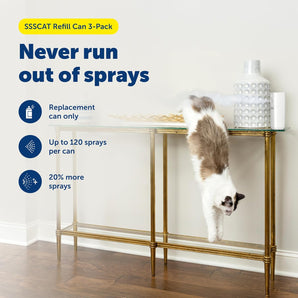 PetSafe SSSCAT Refill Canisters for Automatic Pet Deterrent Spray Pack of 3