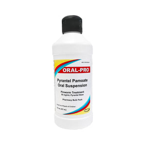Oral-Pro Pyrantel Pamoate Oral Suspension Vanilla Flavored 8 oz.