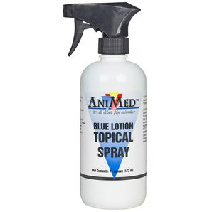 AniMed Blue Lotion Antiseptic Wound Spray 16 oz. for Horses Dogs Cattle Sheep Goats