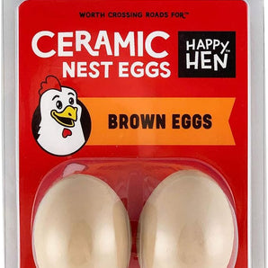 Happy Hen Treats Ceramic Nest Eggs Realistic Fake Eggs for Chicken Nest Boxes