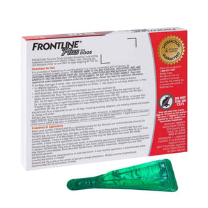 Frontline Plus Dogs 89-132 lbs 3 Pack Flea Tick Treatment Kills Eggs & Larvae