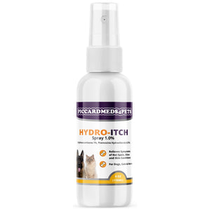 Piccardmeds4pets Hydro-Itch Hydrocortisone 1% Spray for Dogs Cats Horses 4 oz.