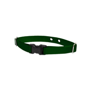 Lupine Pet 2 Hole Adjustable Nylon Replacement Dog Collar Strap 3/4 inch, Green