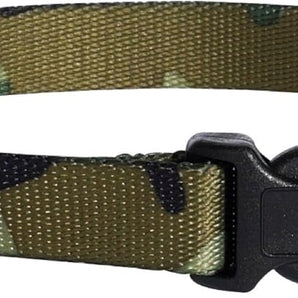 Guardian Gear Camo Dog Collar Durable Nylon Quick Release Buckle Green