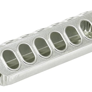 Miller 12" Galvanized Slide Top Poultry Chicken Feeder Metal