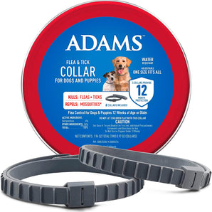 Adams Flea & Tick Collar Plus for Dogs & Puppies 2CT