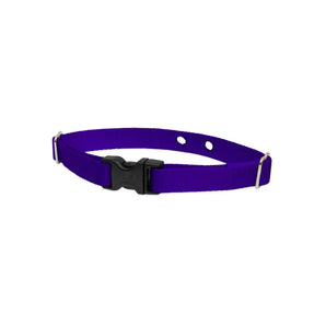 Lupine Pet 2 Hole Adjustable Nylon Replacement Dog Collar Strap 3/4 inch, Purple