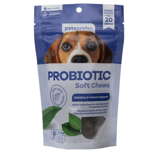 Vets Plus Pets Prefer Probiotic Soft Chews for Dogs 30 Count 4.23 oz